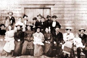 Leedy Grange, 1908. H. Ross Findley, top left. (Courtesy Findley family descendants)