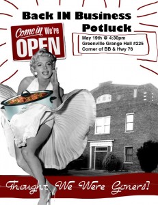 Marilyn Monroe Potluck Flyer