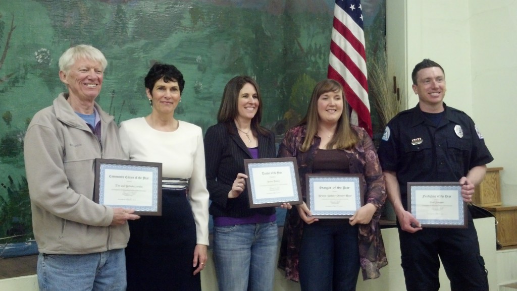 Our honorees with their certificates