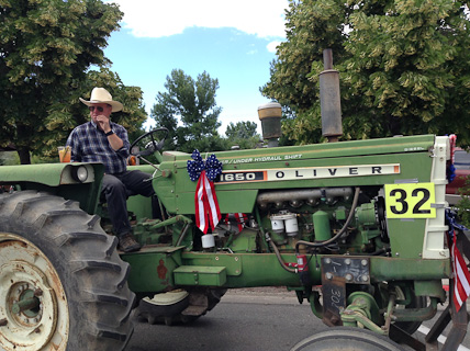 UBWR Grange Float in 2016 Hailey Fourth of July Parade