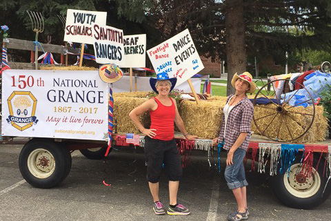 UBWR Grange Float in 2016 Hailey Fourth of July Parade