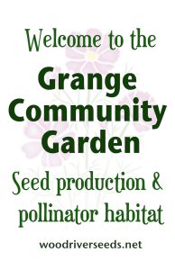 seed production & pollinator habitat